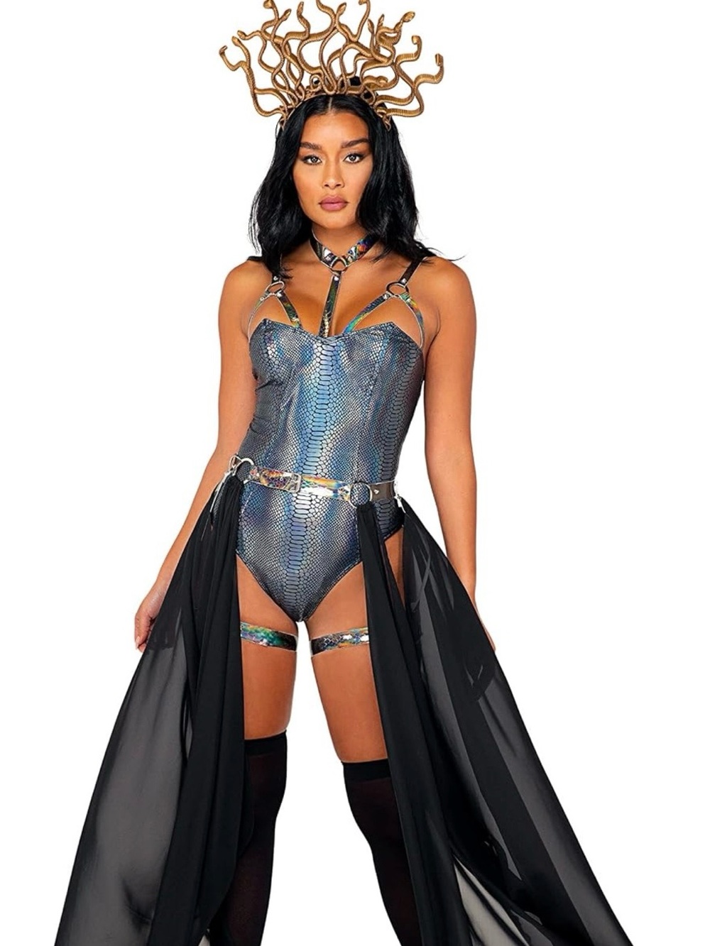 Roma Sensual Serpent Medusa Queen 3 Piece Costume NWT Snake Goddess $109